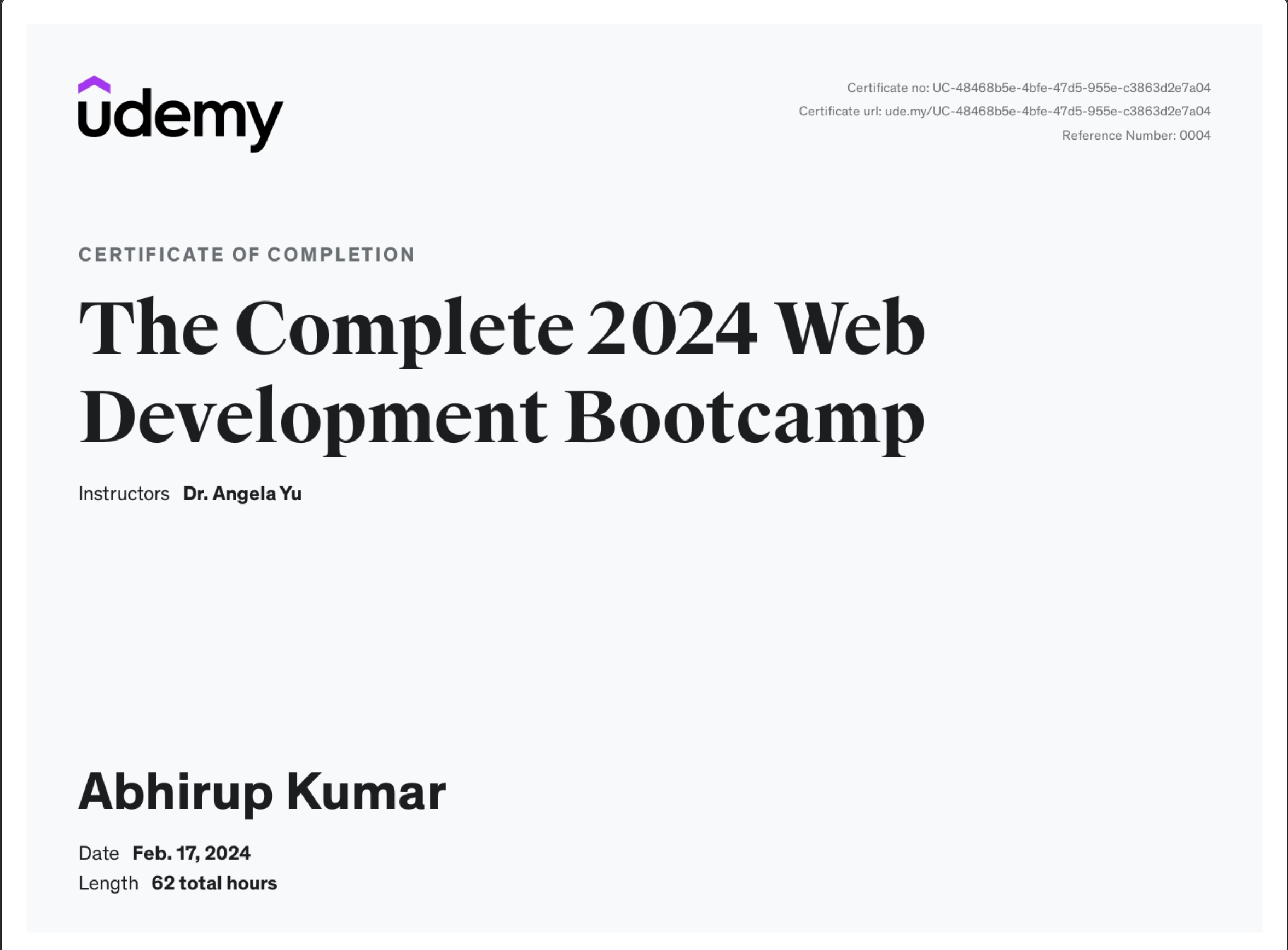 Web Development BootCamp