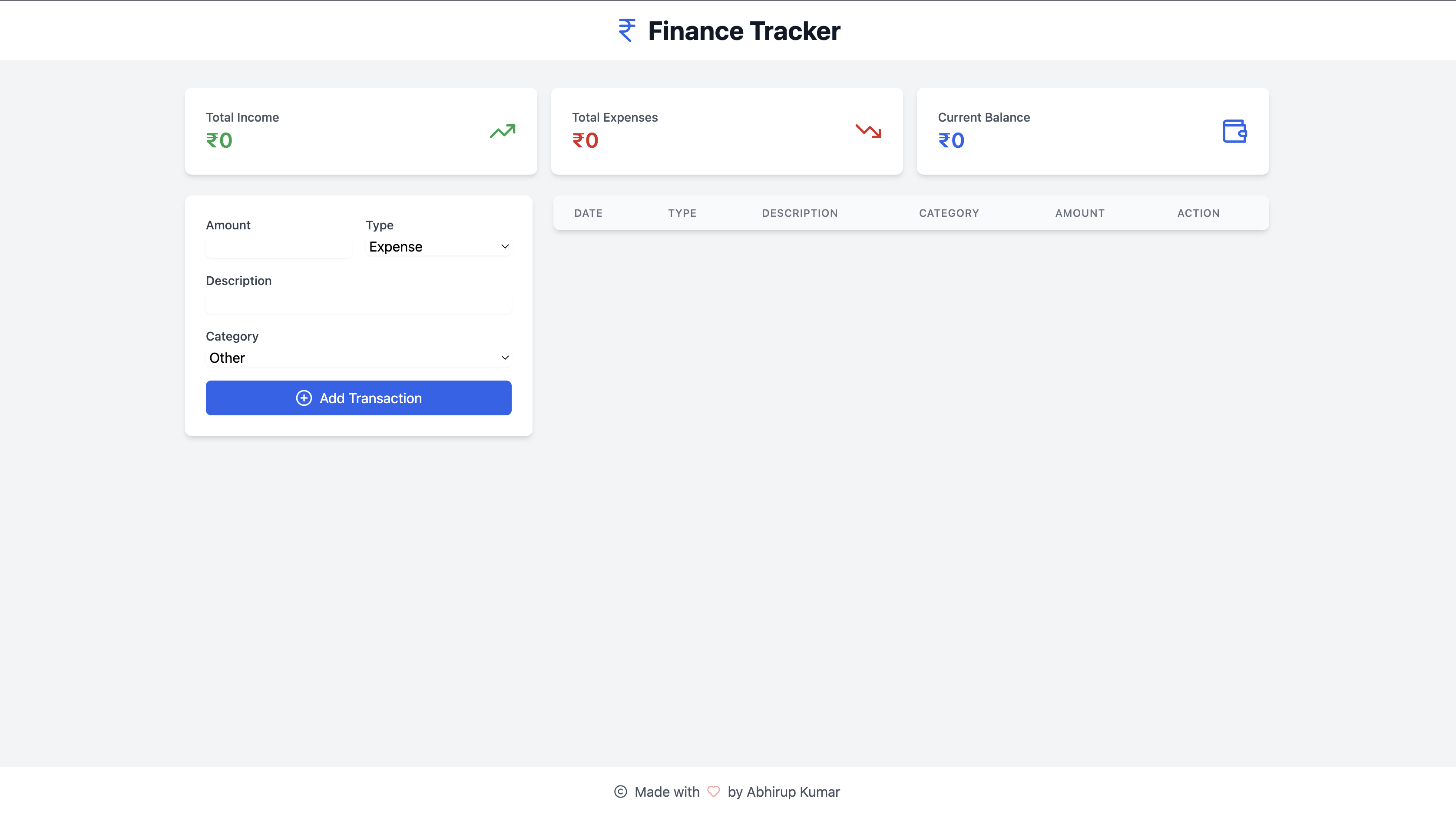 Finance Tracker